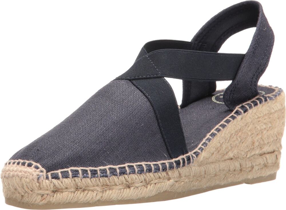 TONI PONS TER NAVY LINEN EU 37 (US WOMEN'S 6.5-7) M